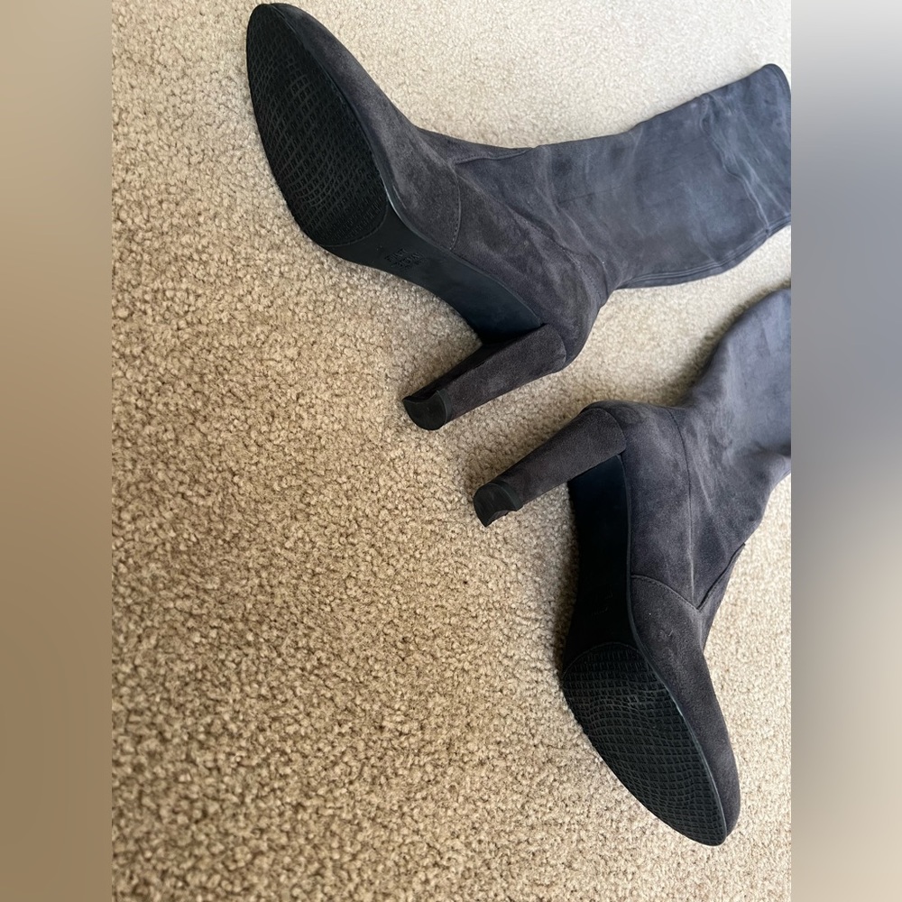 Stuart Weitzman Highland Boots In Grey Perfect Co… - image 6